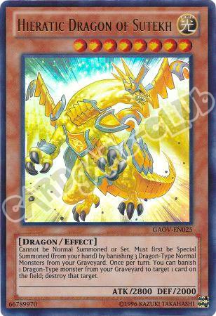 GAOV-EN025 Hieratic Dragon of Sutekh ultra rara Unlimited (EN) -NEAR MINT-