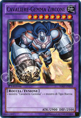 HA07-IT018 Cavaliere-Gemma Zircone super rara 1a Edizione (IT) -NEAR MINT-