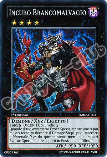 HA07-IT023 Incubo Brancomalvagio super rara 1a Edizione (IT)  -GOOD-