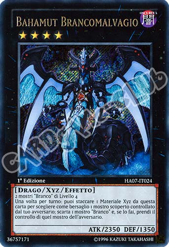 HA07-IT024 Bahamut Brancomalvagio rara segreta 1a Edizione (IT) -NEAR MINT-