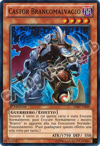 HA07-IT048 Castor Brancomalvagio super rara 1a Edizione (IT)  -PLAYED-