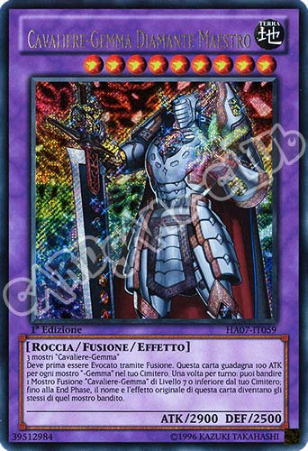 HA07-IT059 Cavaliere-Gemma Diamante Maestro rara segreta 1a Edizione (IT) -NEAR MINT-