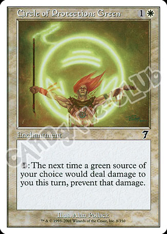 008 / 350 Circle of Protection: Green comune (EN) -NEAR MINT-