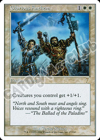 017 / 350 Glorious Anthem rara (EN) -NEAR MINT-