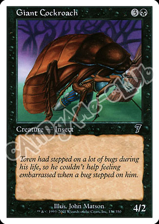 138 / 350 Giant Cockroach comune (EN) -NEAR MINT-