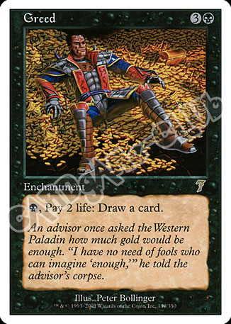 140 / 350 Greed rara (EN) -NEAR MINT-