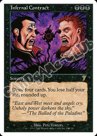 143 / 350 Infernal Contract rara (EN) -NEAR MINT-