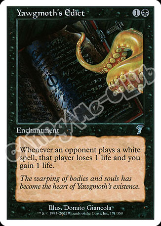 171 / 350 Yawgmoth's Edict non comune (EN) -NEAR MINT-
