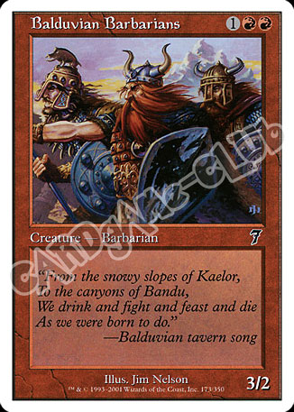 173 / 350 Balduvian Barbarians comune (EN) -NEAR MINT-