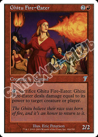 184 / 350 Ghitu Fire-Eater non comune (EN) -NEAR MINT-