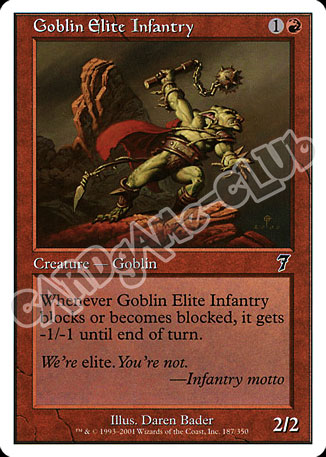 187 / 350 Goblin Elite Infantry comune (EN) -NEAR MINT-
