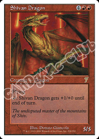 218 / 350 Shivan Dragon rara (EN) -NEAR MINT-