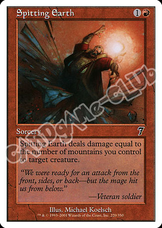 220 / 350 Spitting Earth comune (EN) -NEAR MINT-