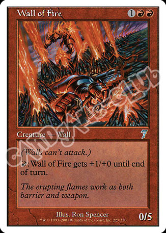 227 / 350 Wall of Fire non comune (EN) -NEAR MINT-