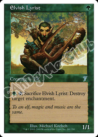 241 / 350 Elvish Lyrist non comune (EN) -NEAR MINT-