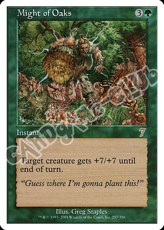257 / 350 Might of Oaks rara (EN) -NEAR MINT-