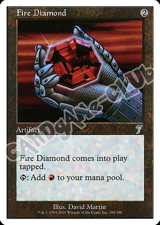 296 / 350 Fire Diamond non comune (EN) -NEAR MINT-