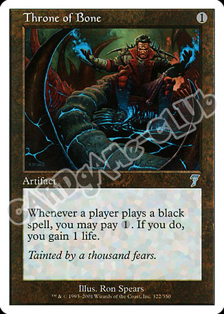 322 / 350 Throne of Bone non comune (EN) -NEAR MINT-