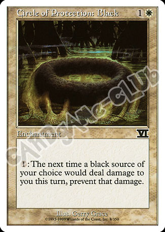 008 / 350 Circle of Protection: Black comune (EN) -NEAR MINT-