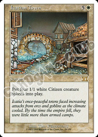 025 / 350 Icatian Town rara (EN) -NEAR MINT-