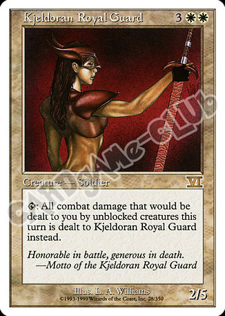 028 / 350 Kjeldoran Royal Guard rara (EN) -NEAR MINT-
