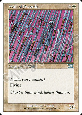 051 / 350 Wall of Swords non comune (EN) -NEAR MINT-