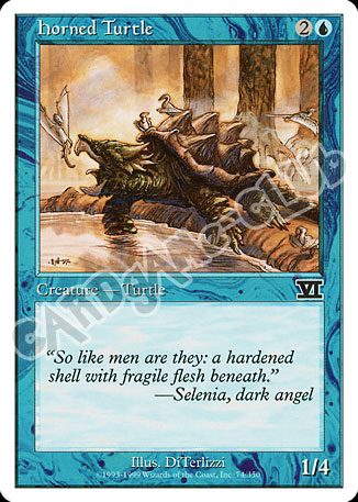 074 / 350 Horned Turtle comune (EN) -NEAR MINT-