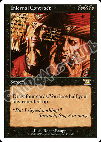 139 / 350 Infernal Contract rara (EN) -NEAR MINT-