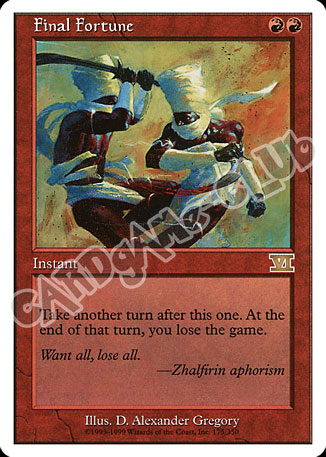 175 / 350 Final Fortune rara (EN) -NEAR MINT-