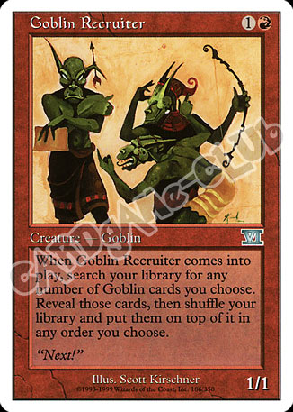 186 / 350 Goblin Recruiter non comune (EN) -NEAR MINT-