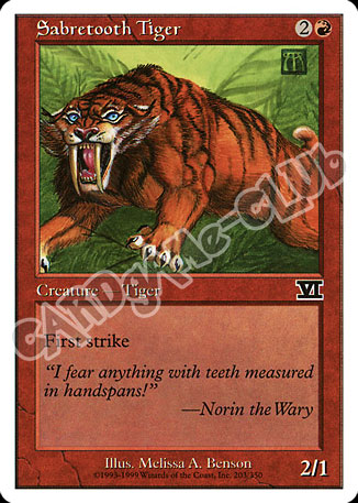 203 / 350 Sabretooth Tiger comune (EN) -NEAR MINT-
