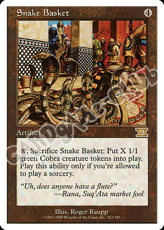 312 / 350 Snake Basket rara (EN) -NEAR MINT-