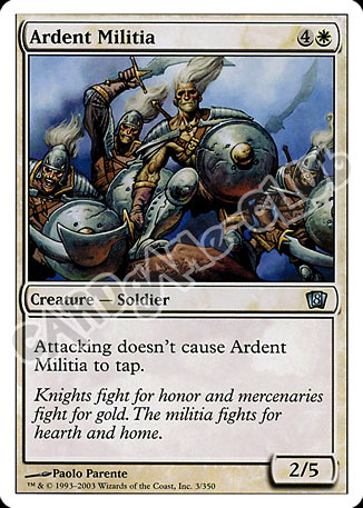 003 / 350 Ardent Militia non comune (EN) -NEAR MINT-