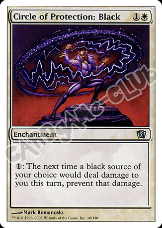 010 / 350 Circle of Protection: Black non comune (EN) -NEAR MINT-