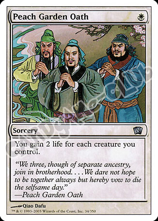 034 / 350 Peach Garden Oath non comune (EN) -NEAR MINT-