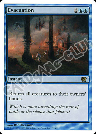 076 / 350 Evacuation rara (EN) -NEAR MINT-
