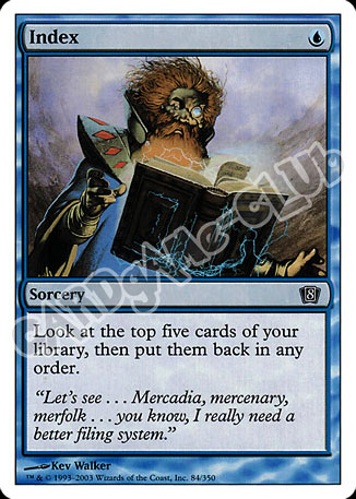 084 / 350 Index comune (EN) -NEAR MINT-