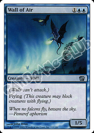 113 / 350 Wall of Air non comune (EN) -NEAR MINT-