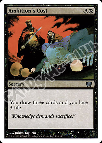 118 / 350 Ambition's Cost non comune (EN) -NEAR MINT-