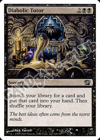 128 / 350 Diabolic Tutor non comune (EN) -NEAR MINT-