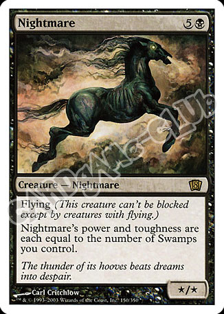 150 / 350 Nightmare rara (EN) -NEAR MINT-