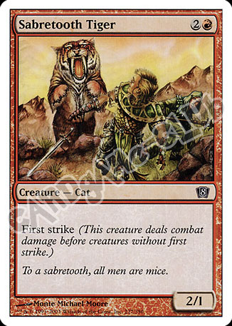217 / 350 Sabretooth Tiger comune (EN) -NEAR MINT-