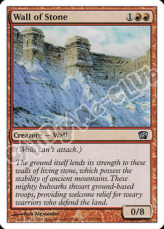 232 / 350 Wall of Stone non comune (EN) -NEAR MINT-