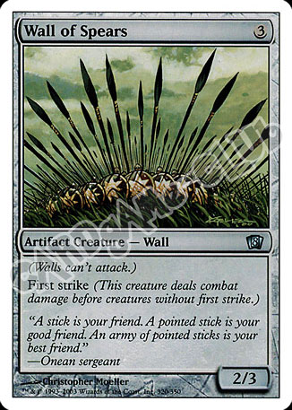 320 / 350 Wall of Spears non comune (EN) -NEAR MINT-