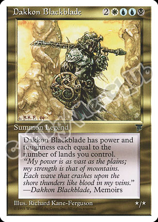 Dakkon Blackblade rara (EN) -NEAR MINT-