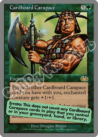 Cardboard Carapace rara (EN) -NEAR MINT-