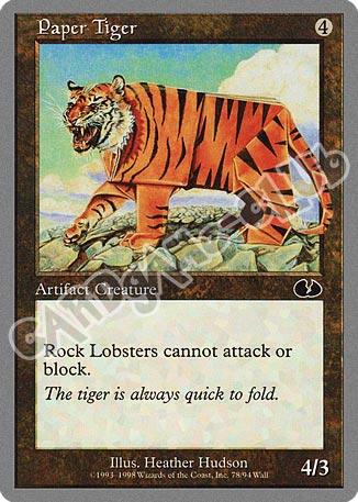 Paper Tiger comune (EN) -NEAR MINT-