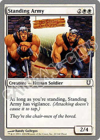 020 / 140 Standing Army comune (EN) -NEAR MINT-