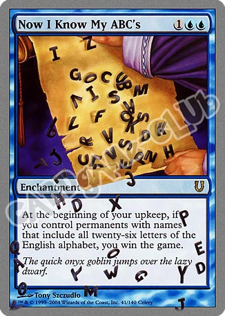 041 / 140 Now I Know My ABC's rara (EN) -NEAR MINT-