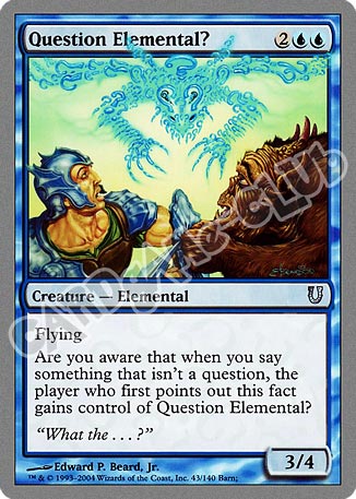 043 / 140 Question Elemental? non comune (EN) -NEAR MINT-